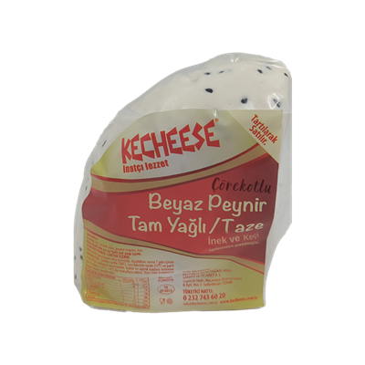 Kecheese Tam Yağlı İnek-Keçi Çörekotlu Taze Beyaz Peynir