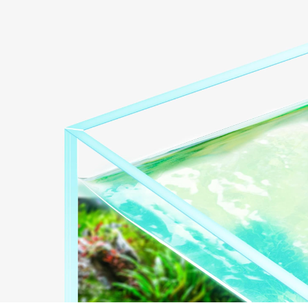 40x40x35 DİAMOND 6 MM ULTRA CLEAR 45 KESİM AKVARYUM