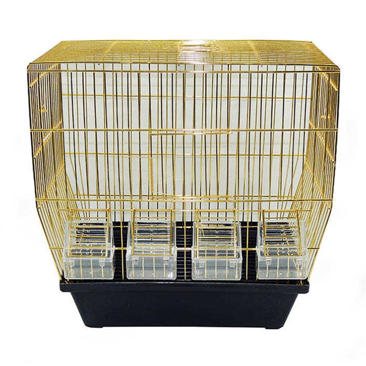 4 YEMLİKLİ PİRİNÇ KANARYA KAFESİ 24X41X42 CMCML001