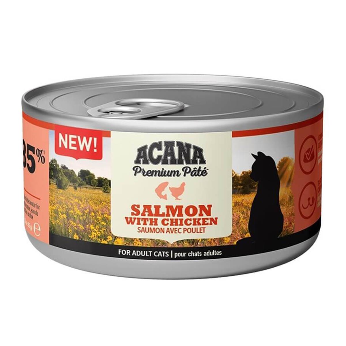 ACANA CANNED CAT SOMON&CHICKEN 85GR064992719814