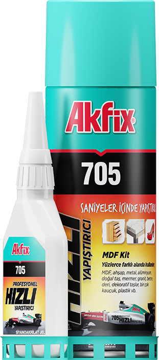 AKFİX 705 PROFESYONEL HIZLI TASARIM DEKOR YAPIŞTIRICISI 200 ML + 50 G8699396089700