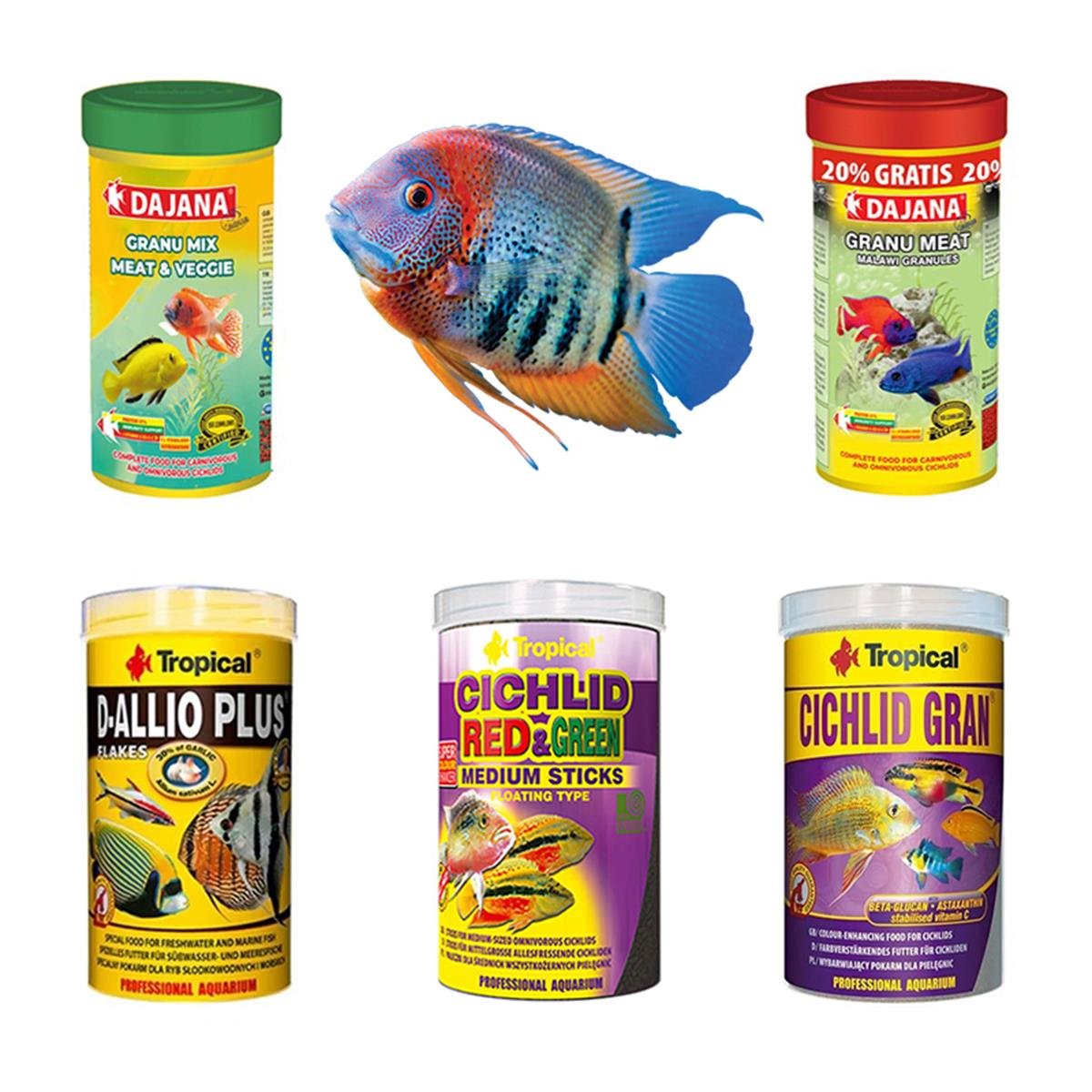 Amerikan Ciklet Balıklarına Özel Yem Paketi (AÇIK YEM)Amerikancikletpaket