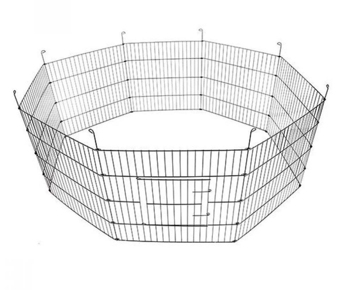 AQUA BOUTIQUE METAL KEDİ KÖPEK ÇİTİ SİYAH 61-91 CM