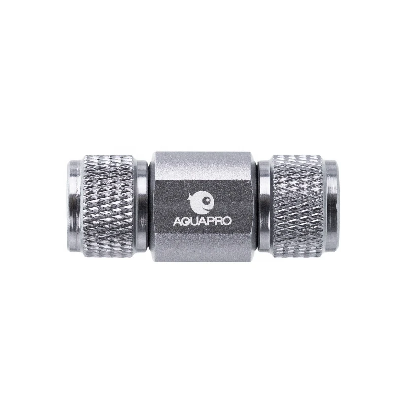 AQUAPRO ALİMİNYUM METAL AKVARYUM KARBONDİOKSİT CO2 ÇEKVALF CHECK VALVE (4/6MM)6975017511921