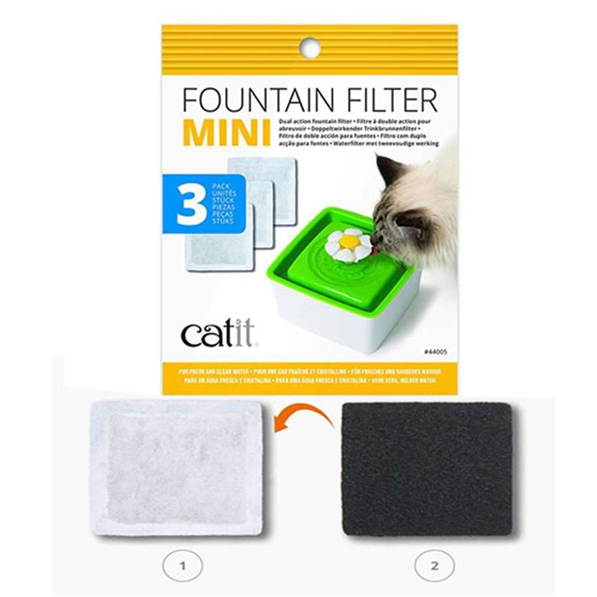CATİT KEDİ SULUĞU FİLTRESİ 3 LÜ 43735W MODELİ İÇİN022517440056