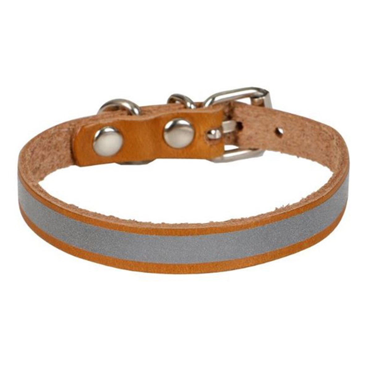 CATTİE REFLEKTÖRLÜ DERİ KEDİ TASMASI KAMEL 1X16-20CM8680782122156