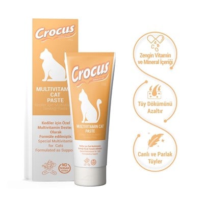 CROCUS KEDİ MULTİVİTAMİN MACUN 100 GR