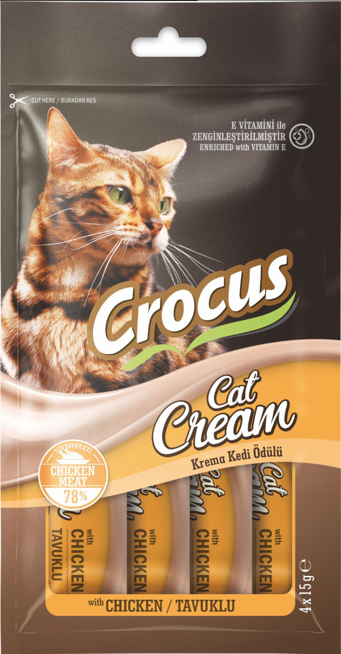 CROCUS TAVUKLU KREMA KEDİ ÖDÜLÜ 4X15G8681085429836