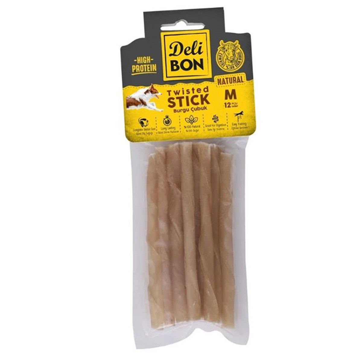 DERİ BURGU ÇUBUK ORTA BOY 12Lİ PAKET NATUREL KALINX12AD.8680782160301