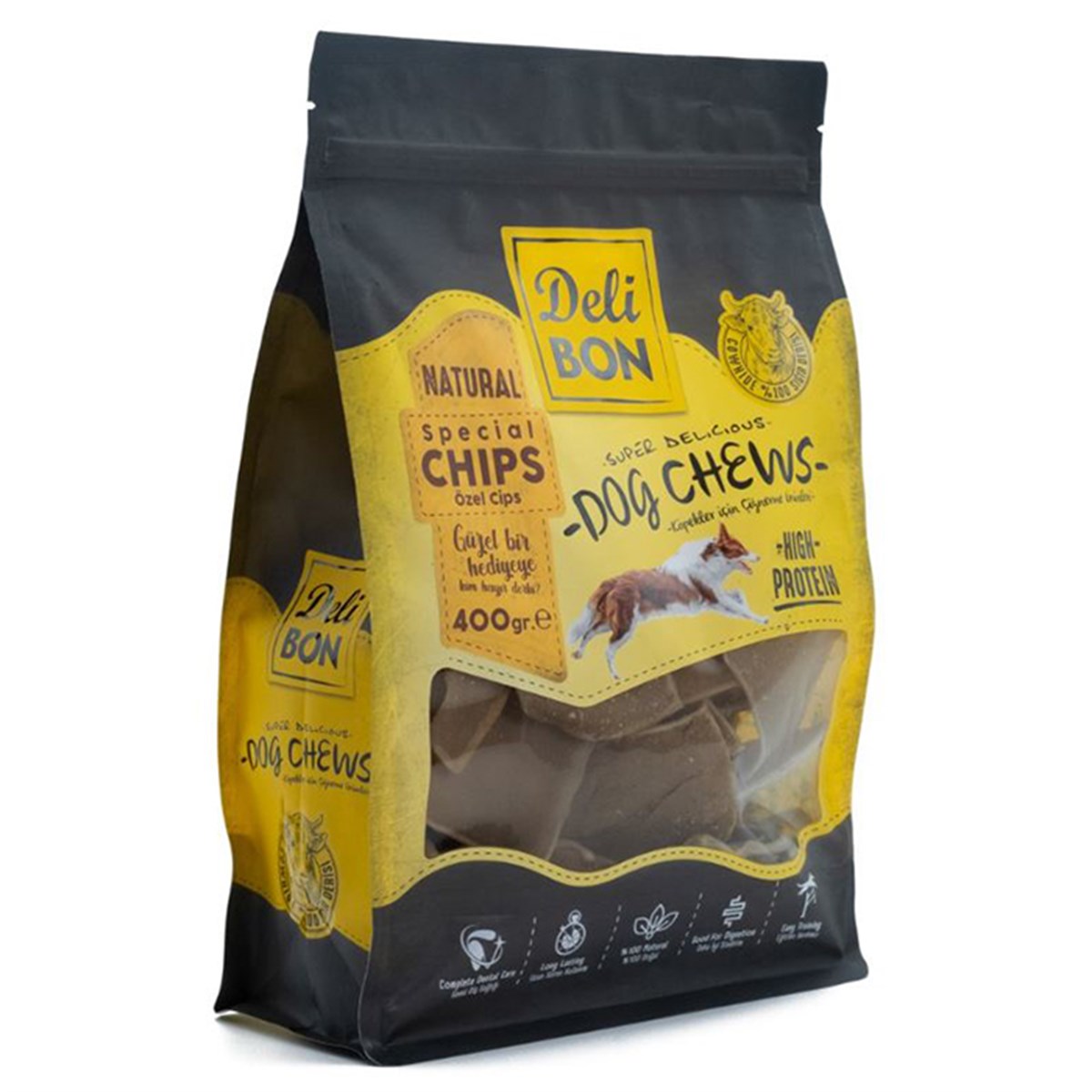 DERİ CİPS 400GR TORBA NATUREL CIPSX400GR8680782160462