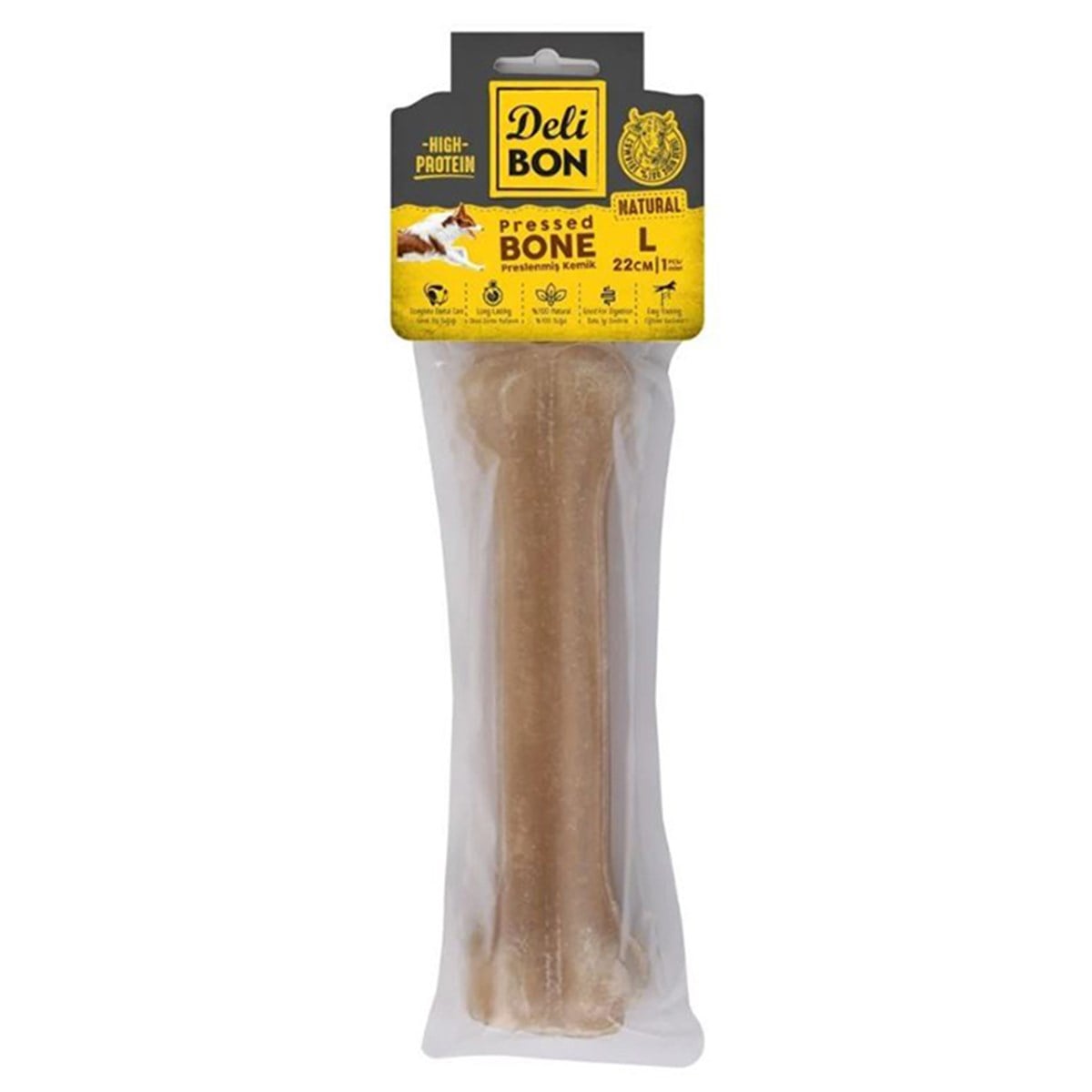 DERİ PRES KEMİK 22CM M BOY 1Lİ PAKET NATUREL 22CMX1AD.8680782160127