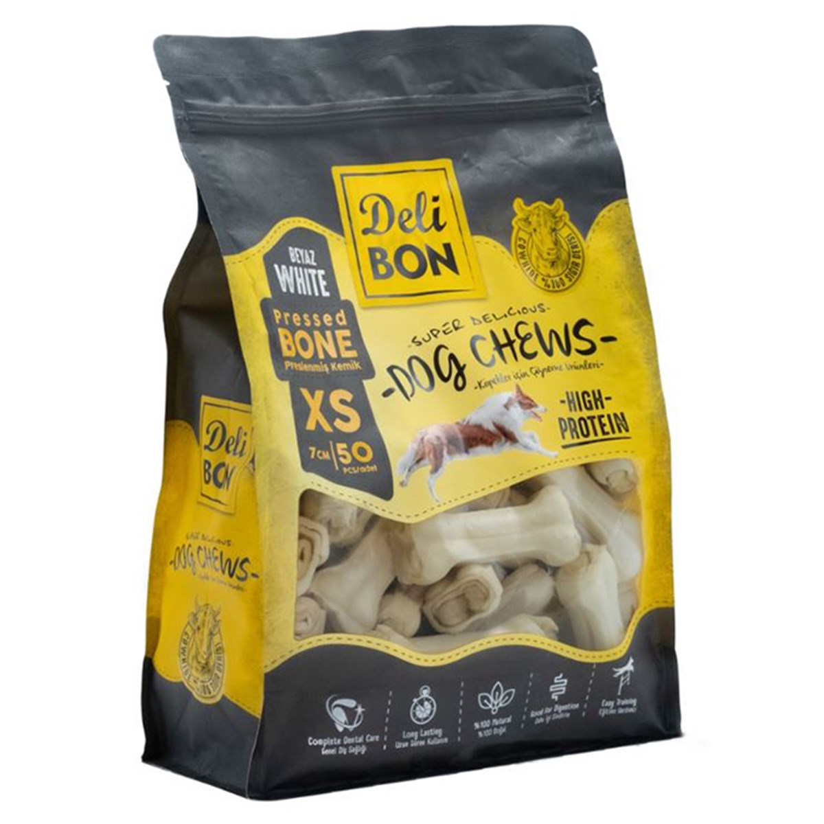 DERİ PRES KEMİK 7CM XS BOY 50Lİ TORBA BEYAZ 7CMX50AD8680782160394