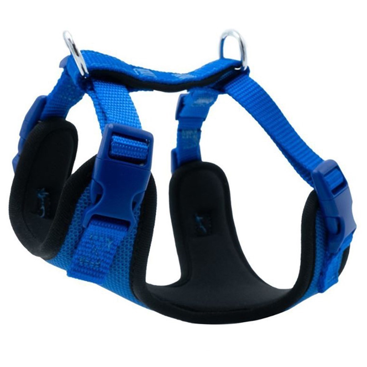 DOGGİE HAVALI DOKUMA GÖĞÜS TASMASI ROYALMAVİ 2,5X65-75CM