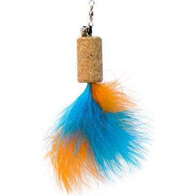 EASTLAND TÜYLÜ ÇINGIRAKLI MANTAR KEDİ OYUNCAĞI MAVİ4X2.2 CM