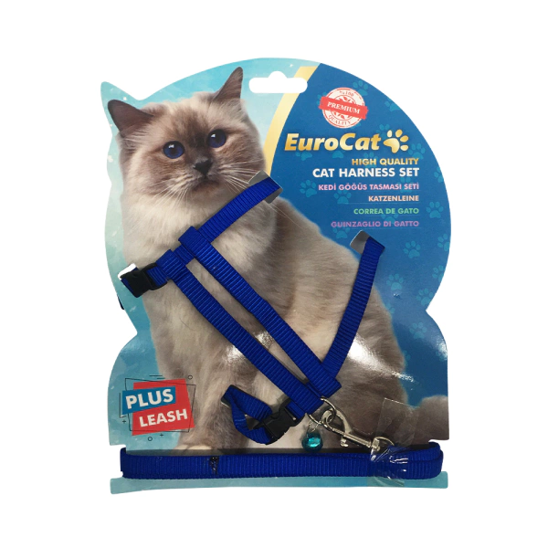 EUROCAT KEDİ GÖĞÜS TASMASI AÇIK MAVİ1454001462807