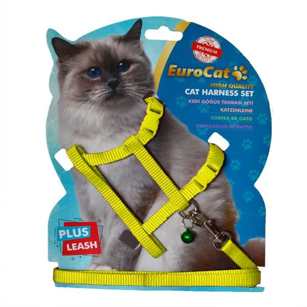 EUROCAT KEDİ GÖĞÜS TASMASI DÜZ SARI1454001463200