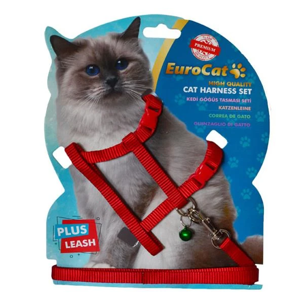EUROCAT KEDİ GÖĞÜS TASMASI KIRMIZI1454001463101
