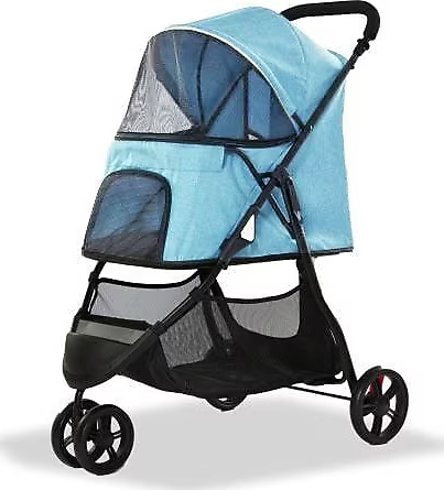 EURODOG KATLANABİLİR KÖPEK ARABASI MAVİ 74,5X52,2X98 CM8681144197324