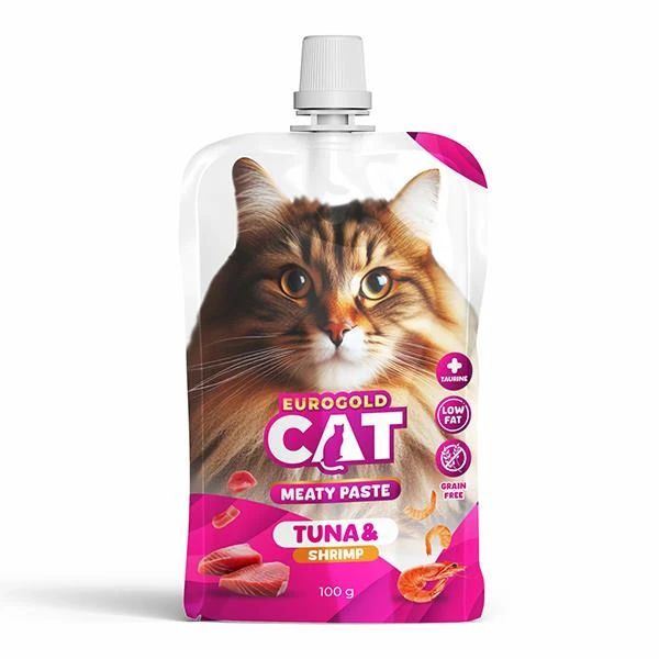 EUROGOLD CAT ET EZMESİ TON BALIĞI-KARİDES 100 GR8681144151777