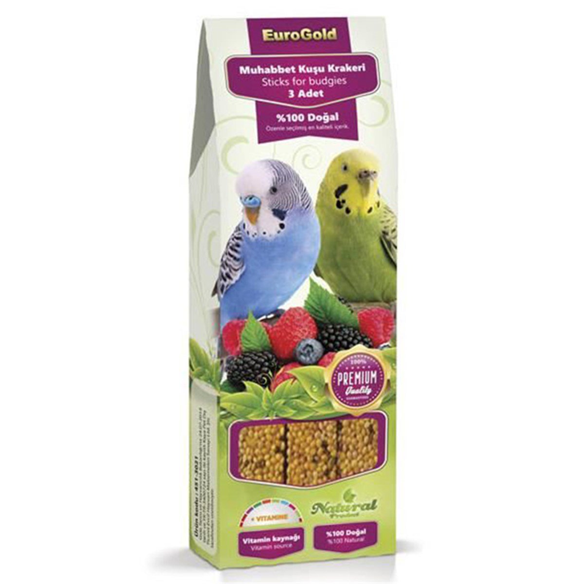 EUROGOLD MUHABBET MEYVELİ KRAKER ÜÇLÜ 95G8681144130215