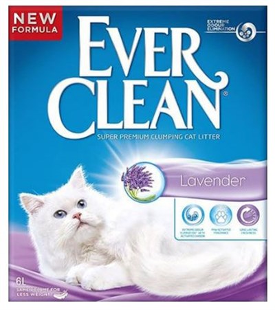 EVER CLEAN LAVANDER LAVANTA KOKULU TOPAKLAŞAN KEDI KUMU 6 LT