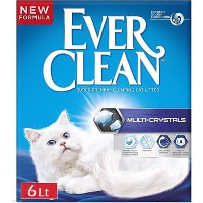 EVER CLEAN MULTİ CRYSTAL EXTRA GÜCLÜ TOPAKLASAN KEDİ KUMU 6 LT