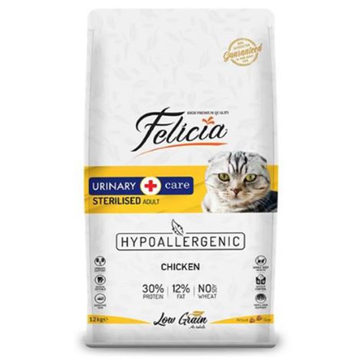 FELİCİA AZ TAHILLI 12 KG STERİLİSED TAVUKLU8681299606658