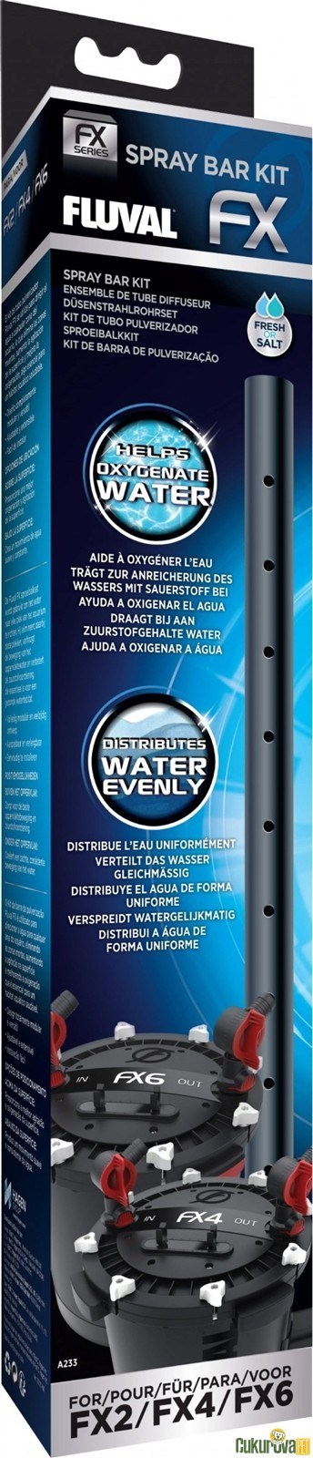 FLUVAL FX DIŞ FİLTRE İÇİN YAĞMURLAMA BORU TAKIMI015561102339