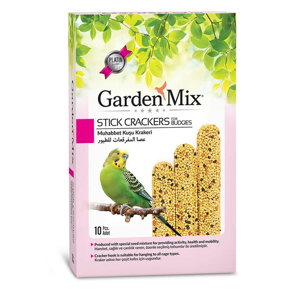 GARDEN MİX PLATİN SADE MUHABBET KUŞU KRAKERİ 10 LU PAKET8681085421892