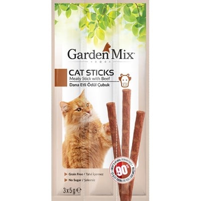 GARDENMİX DANA ETLİ KEDİ STİCK ÖDÜL 3X5G