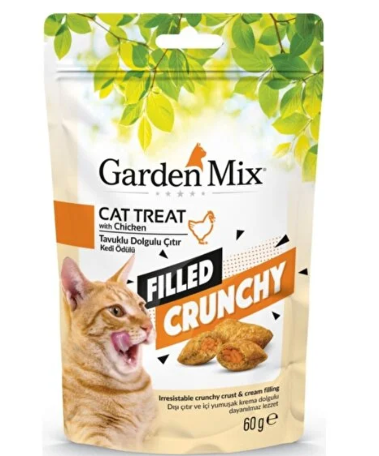 GARDENMİX TAVUKLU İÇİ DOLGULU KEDİ ÖDÜLÜ 60 GR 8681085429829
