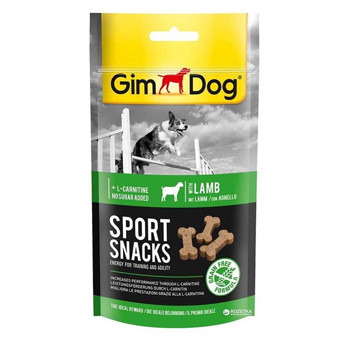 GİMDOG SPORTSNACKS KUZU ETLİ KÖPEK ÖDÜL TABLETİ 60 GR4002064500126