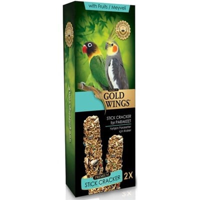 GOLD WINGS PREMIUM MEYVELI PARAKET KRAKERI KUTULU 2 ADET