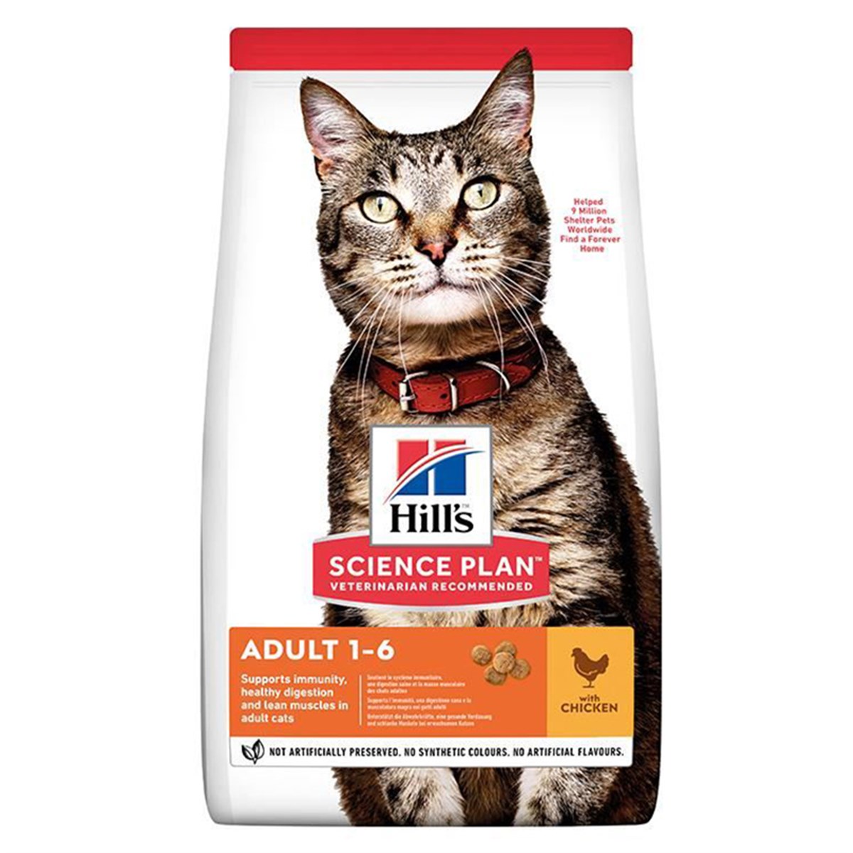 HİLLS TAVUKLU YETİŞKİN KEDİ MAMASI 1.5 KG052742030814