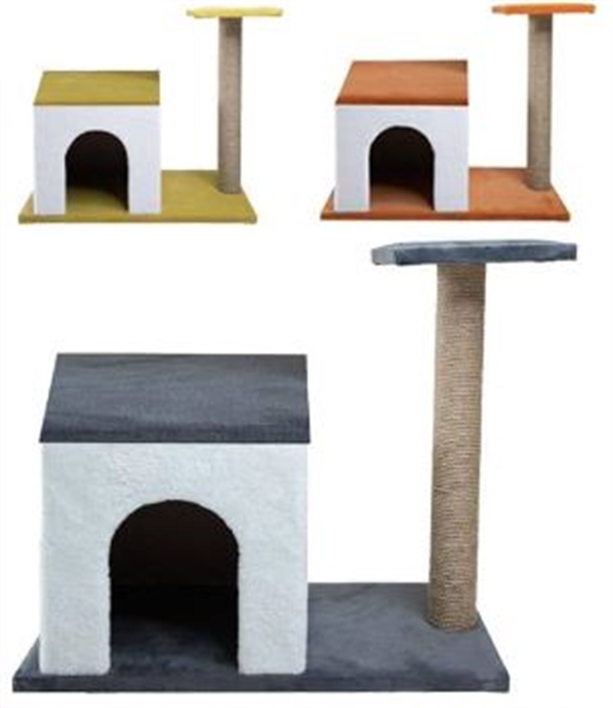 Kare Oturaklı Kedi Evi - TırmalamaCT13