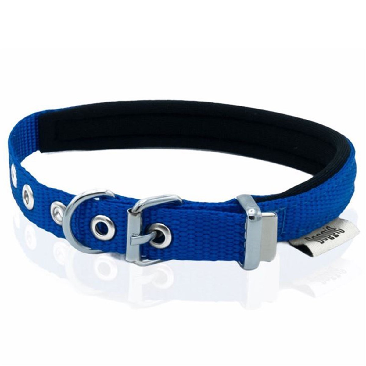 DOGGİE KONFOR DOKUMA BOYUN TASMASI ROYALMAVİ 2,5X42-50CM