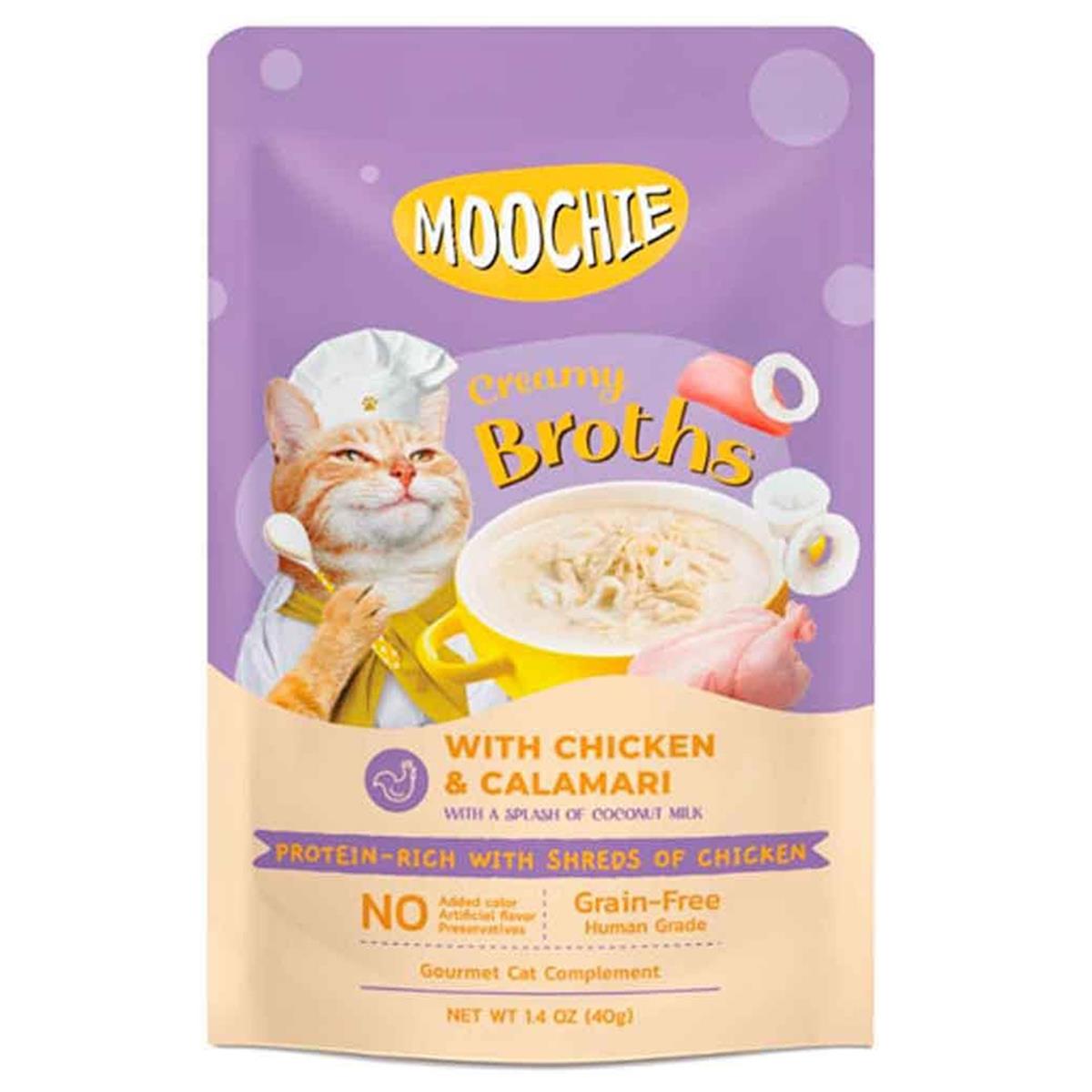 MOOCHİE ÇORBA KEDİ ÖDÜLÜ TAVUK-KALAMAR 40 GR8859710201960