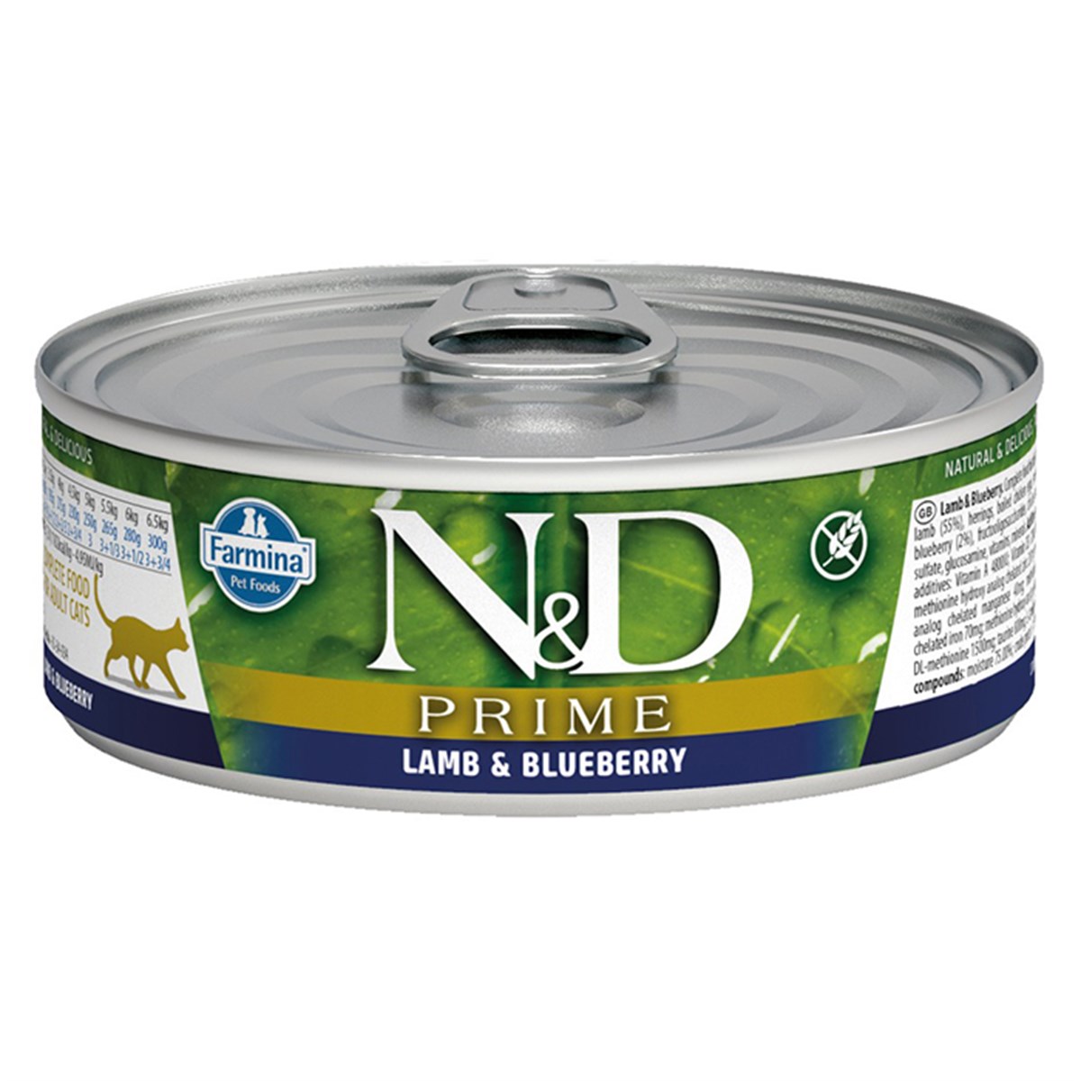 N&D PRİME KUZULU YABANMERSİNLİ KEDİ KONSERVESİ 80 GR8606014102062