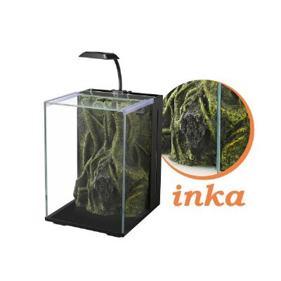 NUBİOS NANO AKVARYUM INCA DEKORLU SİYAH 20X22X29CM6904987638116