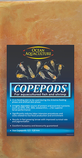 OCEAN NUTRITION FROZEN COPEPODS 100 GR 500-800 mikroncopepods