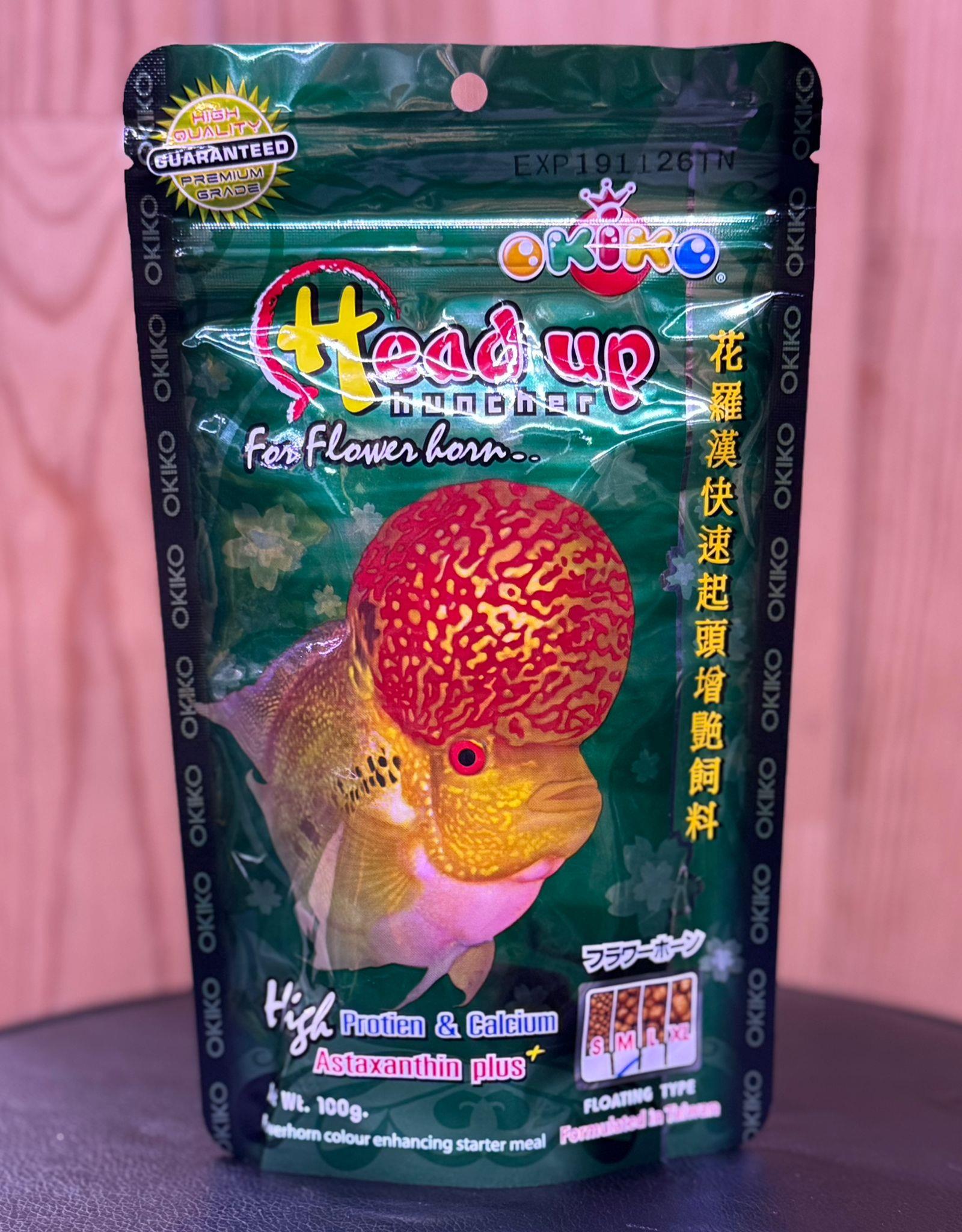 OKİKO FLOWERHORN HEAD UP YEMİ M 100 GR 8857110850207 