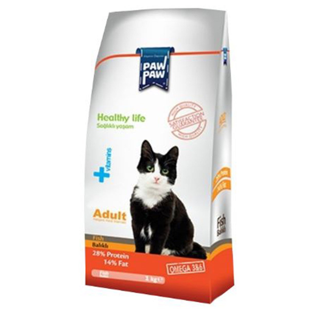 PAW PAW YETİŞKİN KEDİ MAMASI BALIKLI 15 KG8681692100289