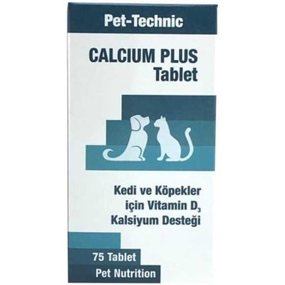 PET-TECHNİC CALCİUM PLUS TABLET D3 KALSİYUM DESTEĞİ