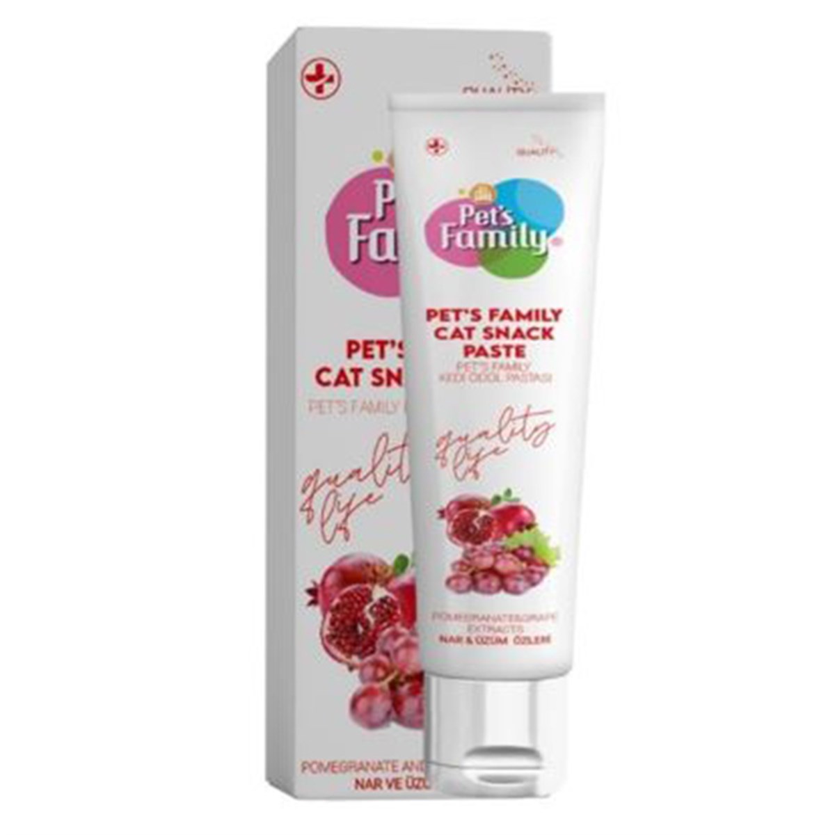 PETS FAMİLY KEDİ ÖDÜLÜ KIRMIZI ÜZÜM VE NAR PASTE 30 GR8681085427085