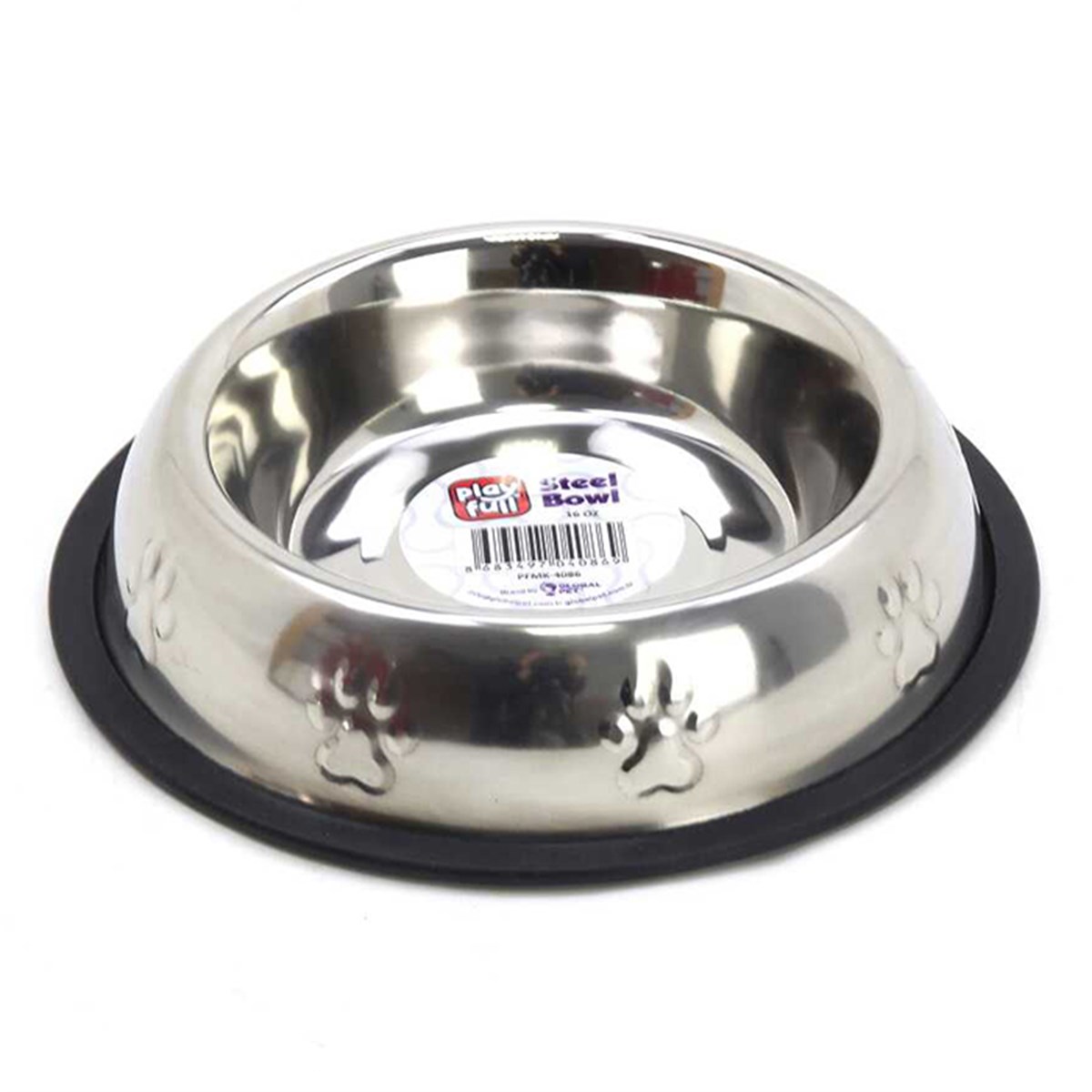 PLAYFULL DESENLİ ÇELİK MAMA VE SU KABI 8 OZ (SWT2305)8683497040852