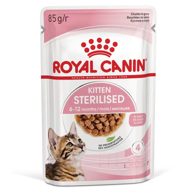 ROYAL CANIN KITTEN STERILISED GRAVY 50SC BSGR9003579007136