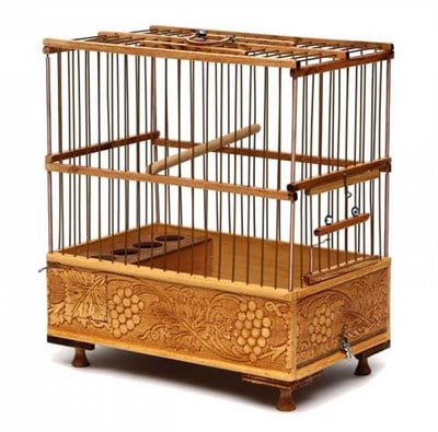 SAKA KAFESİ TELLİ İŞLEMELİ 17,5X29X30,5 CM