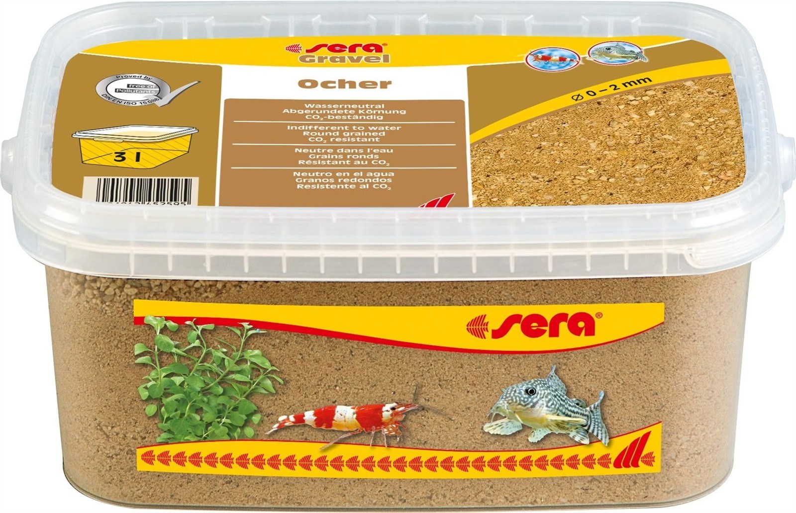 SERA AKVARYUM KUMU TOPRAK RENGİ 0-2 MM 3 LİTRE4001942452595