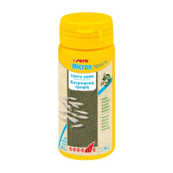 SERA MİCRON NATURE 50 ML 25 GR YAVRU BALIK YEMİ4001942007207