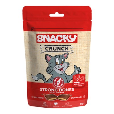 SNACKY KEDİ CRUNCH ÖDÜL STRONG TAVUK PEYNİR